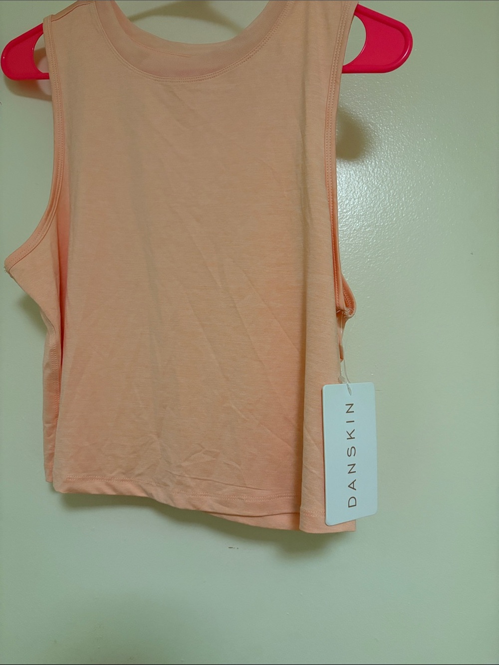 Danskin Peach Sleeveless Tank